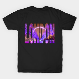 LONDON - London Eye Christmas Lights T-Shirt